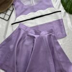 ست تاپ و دامن پرپل