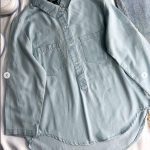 شومیز جین کاغذی green