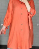 مانتو جلودکمه shein - Image 2