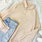 شومیز کرم cropp