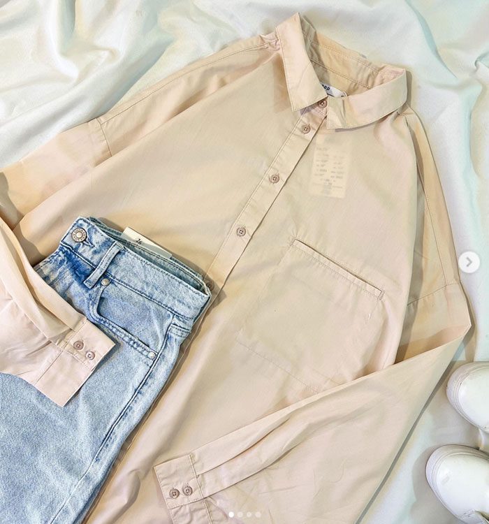 شومیز کرم cropp