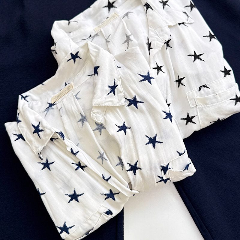 شومیز نخی ستاره ایراددار