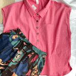 ست تاپ شلوار لینن