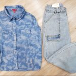 شومیز طرح جین آبرنگی