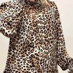 شومیز کرپ پلنگی