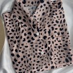 شومیز ساتن پلنگی