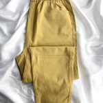 شلوار کتان کرم