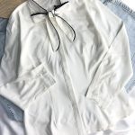 شومیز کراواتی سفید