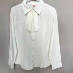 شومیز سفید یقه مجلسی