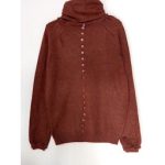 بافت یقه اسکی دکمه نما