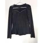 بافت ریز یقه نگین تور