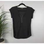 تاپ مشکی جلوزیپ