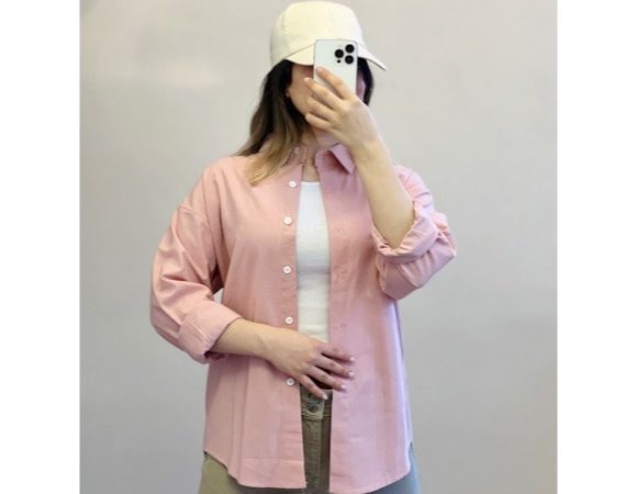 شومیز لینن پینک