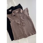 شومیز یقه حلزونی