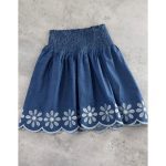 دامن کوتاه جین کاغذی