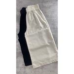 شلوار بگ لینن نواردار