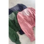 شومیز کشبافت خالخالی