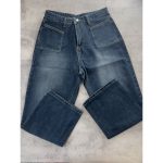 شلوار جین نیم بگ designer