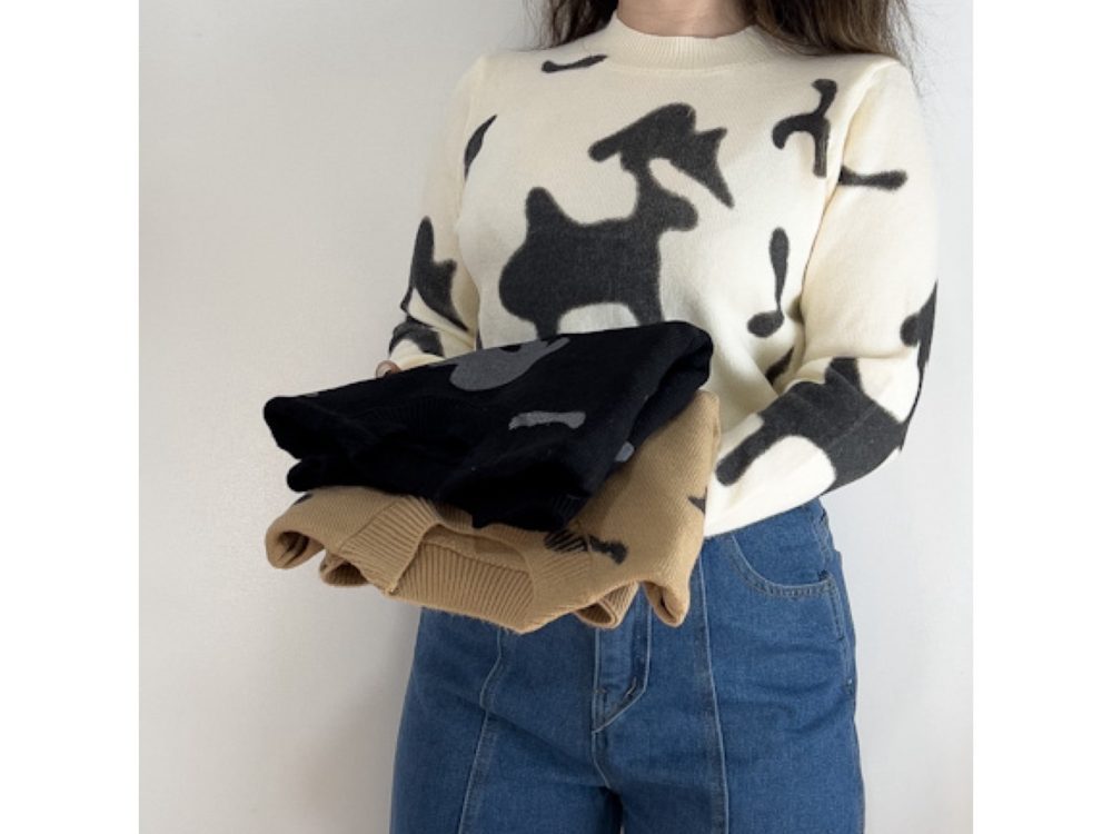 پلیور پترنی cow