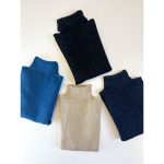 بافت یقه اسکی شاین رنگی