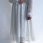 دامن توری گلدار