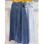 دامن جین جلو دکمه