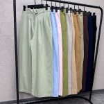 شلوار کتان بگ