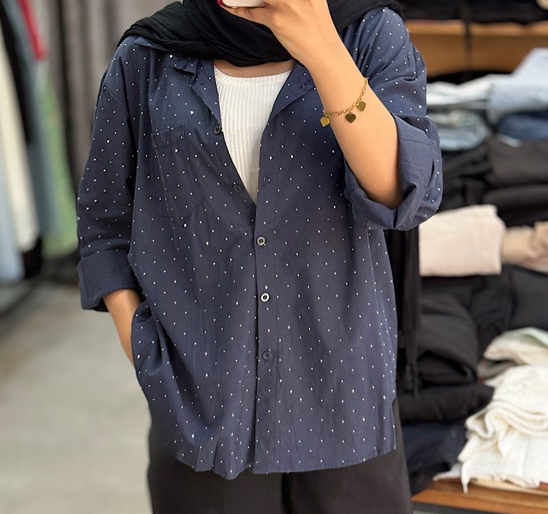 شومیز نگینی ابریشم