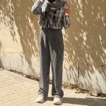 شلوار مشکی و طوسی داروی