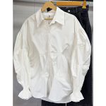 شومیز سفید آچین