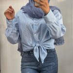 شومیز راه راه داکرون