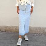 دامن جلو چاک جین