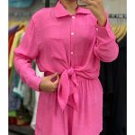 ست شومیزشرتک سرخابی - Image 2