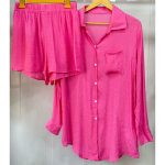 ست شومیزشرتک سرخابی