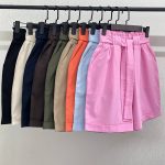 شلوارک لینن کمرهویجی