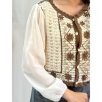 شومیز قلاب بافی گل - Image 3