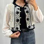 شومیز قلاب بافی گل - Image 2