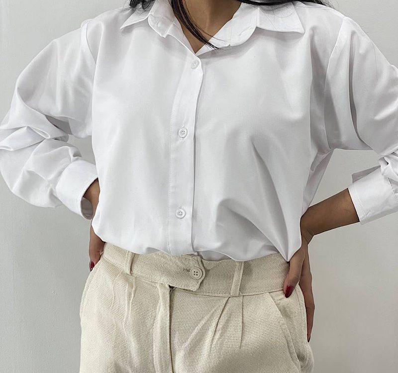 شومیز بیسیک سفید