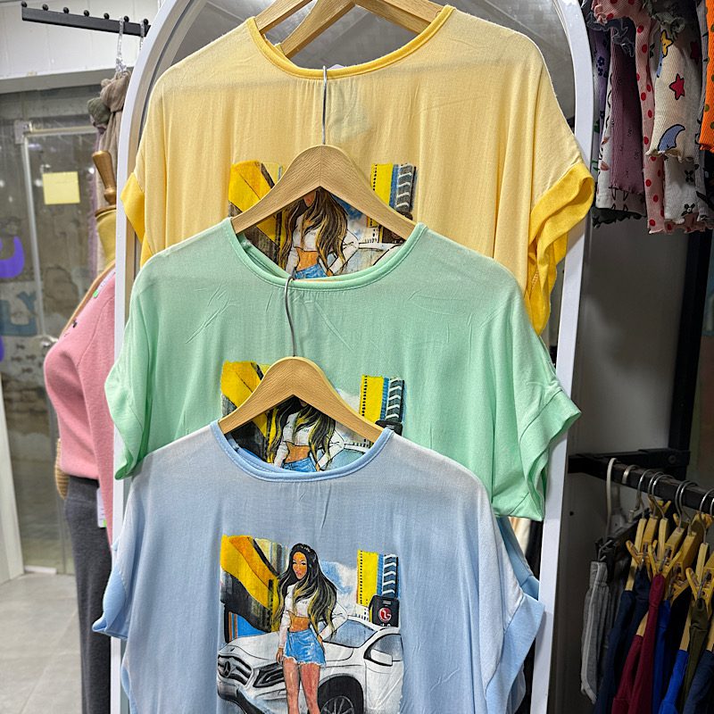 تیشرت دختروماشین