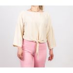 شومیز گره ای کرم