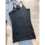 تاپ بافت ذغالی آدلی ایراددار