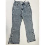 شلوار بغل چاکدار جین