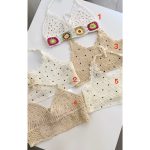 نیمتنه قلاب بافی گره ای