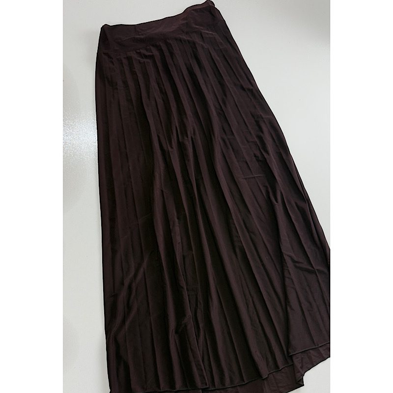 دامن پلیسه قهوه ای