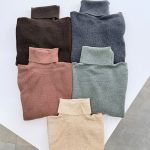 بافت یقه اسکی ساده